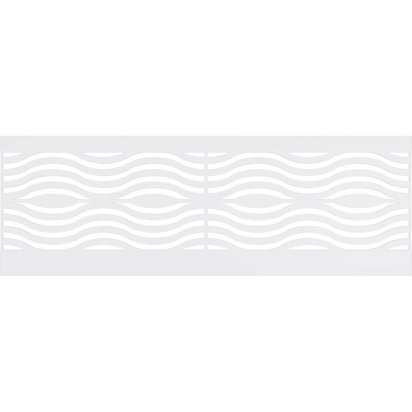 Ekena Millwork 32"H x 94 1/2"W Parker PVC Wainscot Paneling Kit - WPK32X94PKR