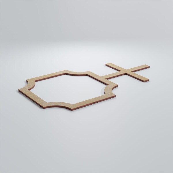 Ekena Millwork Medium Bradley Decorative Fretwork Wood Wall Panels, Birch, 26 7/8"W x 15 3/8"H x 3/8"T - WALW16X16X0375BRDBI