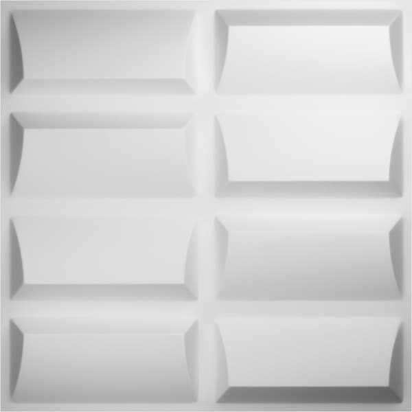 Ekena Millwork 19 5/8in. W x 19 5/8in. H Robin EnduraWall Decorative 3D Wall Panel Covers, Total 32.1 Sq. Ft., 12PK - WP20X20RBWH-CASE-12