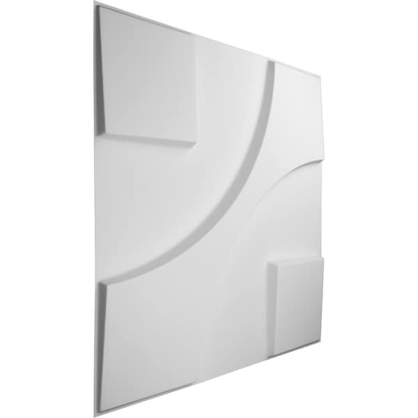 Ekena Millwork 19 5/8in. W x 19 5/8in. H Nestor EnduraWall Decor 3D Wall Panel Covers Total 53.49 Sq. Ft., 20PK - WP20X20NEWH-CASE-20