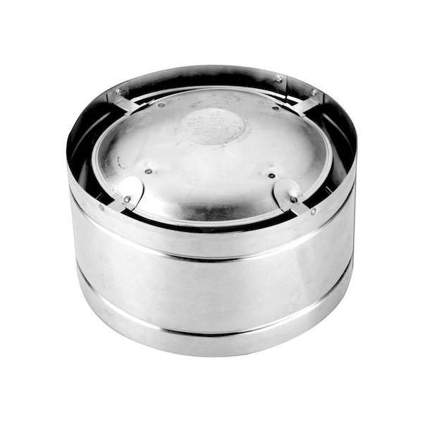 Selkirk Hi-Wind Top 3in D X 8in L Aluminum/Galvanized Steel Silver - 103802