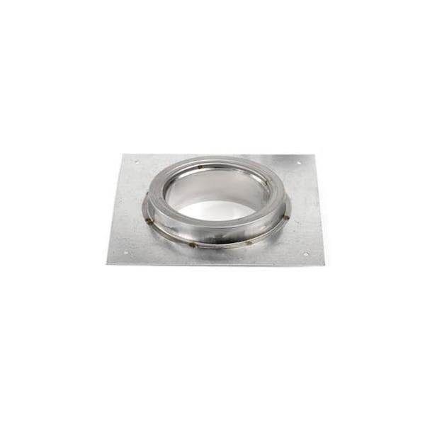 Integra Miltex Selkirk Corporation JSC6AP 6 Inch superpro Adaptor Plate  Galvanized With Stainless Collar - 77647