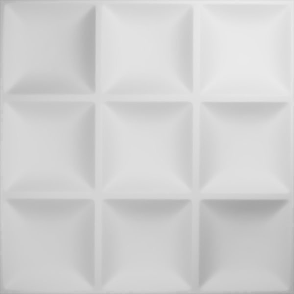 Ekena Millwork 19 5/8in. W x 19 5/8in. H Classic EnduraWall Decor 3D Wall Panel Covers Total 133.73 Sq. Ft., 50PK - WP20X20CLWH-CASE-50