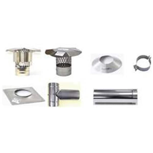 Olympia 12 in. Armor Flex 304L Stainless Steel Rigid Storm Collar - 3601241