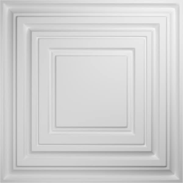 Ekena Millwork 19 5/8in. W x 19 5/8in. H Multiplex EnduraWall Decorative 3D Wall Panel, White, 20PK - WP20X20MXWH-CASE-20