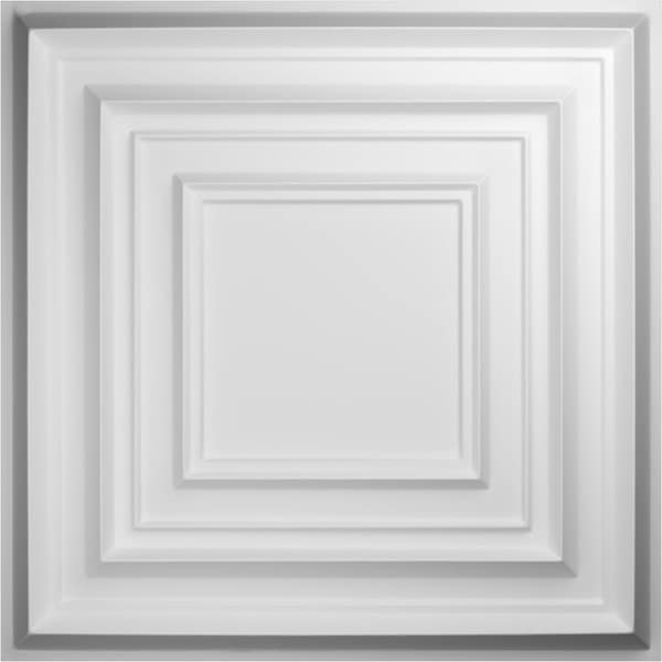 Ekena Millwork 19 5/8in. W x 19 5/8in. H Multiplex EnduraWall Decorative 3D Wall Panel, White, 20PK - WP20X20MXWH-CASE-20