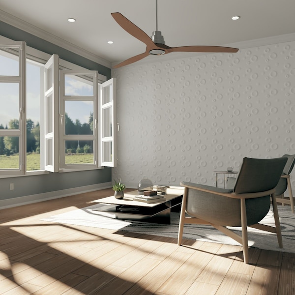 Ekena Millwork 11 7/8in. W x 11 7/8in. H Cole EnduraWall Decorative 3D Wall Panel Covers Total 19.59 Sq. Ft., 20PK - WP12X12COWH-CASE-20