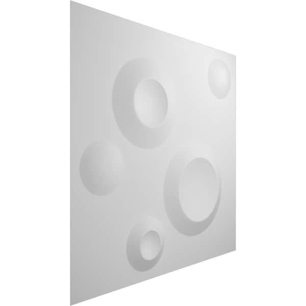 Ekena Millwork 11 7/8in. W x 11 7/8in. H Cole EnduraWall Decorative 3D Wall Panel Covers Total 19.59 Sq. Ft., 20PK - WP12X12COWH-CASE-20