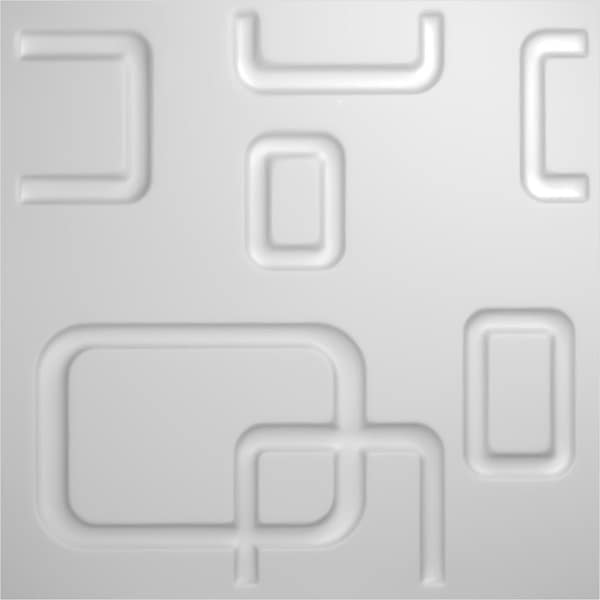 Ekena Millwork 11 7/8in. W x 11 7/8in. H Oslo EnduraWall Decorative 3D Wall Panel Covers Total 19.59 Sq. Ft., 20PK - WP12X12OSWH-CASE-20