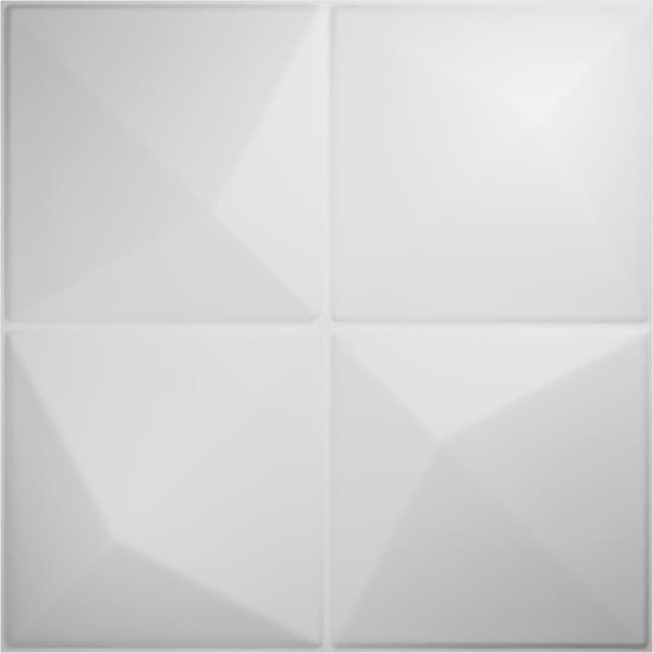 Ekena Millwork 19 5/8in. W x 19 5/8in. H Ellis EnduraWall Decorative 3D Wall Panel Covers Total 53.49 Sq. Ft., 20PK - WP20X20ELWH-CASE-20
