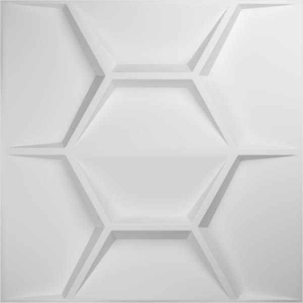 Ekena Millwork 19 5/8in. W x 19 5/8in. H Colony EnduraWall Decorative 3D Wall Panel, White, 10PK - WP20X20CYWH-CASE-10
