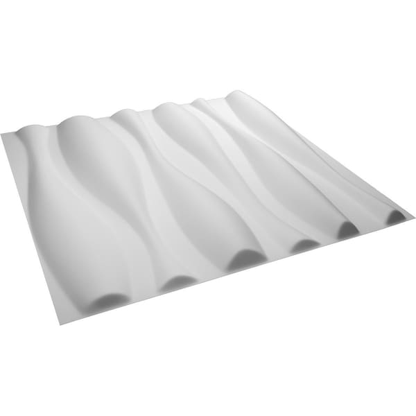 Ekena Millwork 19 5/8in. W x 19 5/8in. H Fairfax EnduraWall Decor 3D Wall Panel Covers, Total 32.1 Sq. Ft., 12PK - WP20X20FAWH-CASE-12