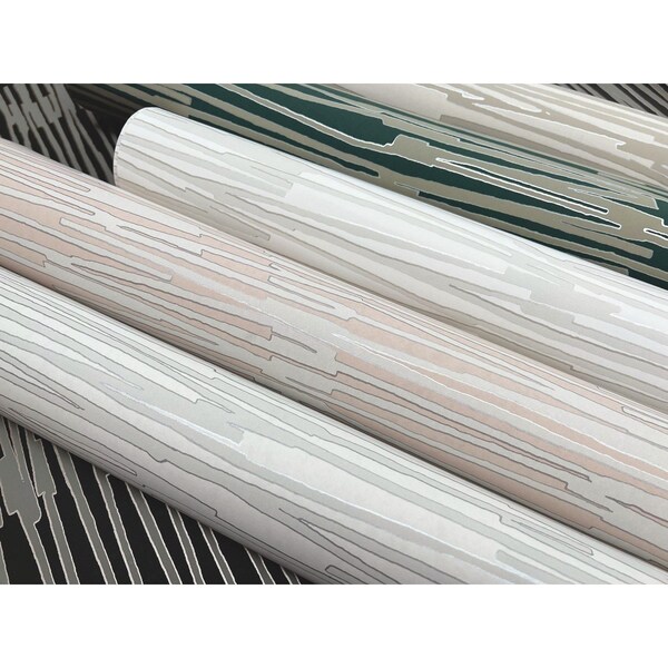 York Wallcoverings Water Reed Thatch Linen and Silver Wallpaper - AG2093