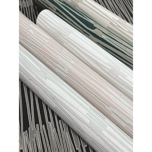 York Wallcoverings Water Reed Thatch Linen and Silver Wallpaper - AG2093