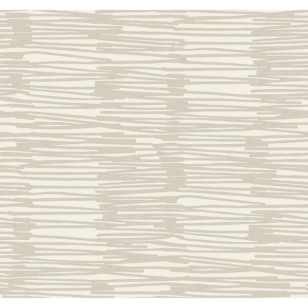 York Wallcoverings Water Reed Thatch Linen and Silver Wallpaper - AG2093