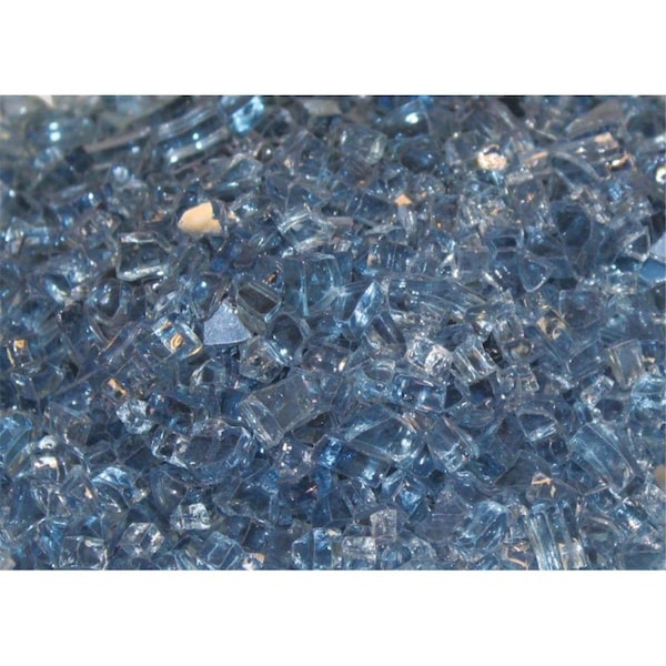 Broilmaster 1 sq. ft. Decorative Reflective Crushed Glass, Blue - DG1BUC