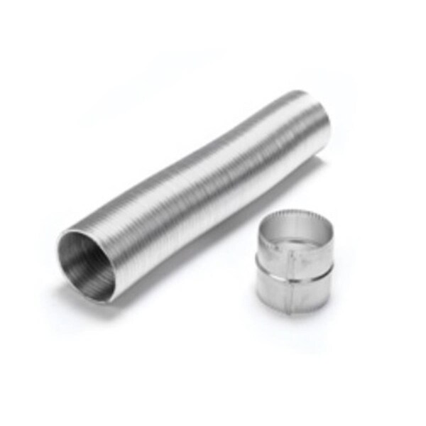 Ricki&Aposs Rugs Selkirk Corporation 1740010 4 in x 10ft Selkirk Gas Relining Flexi-liner Extension Piece  Aluminum - RI2847747