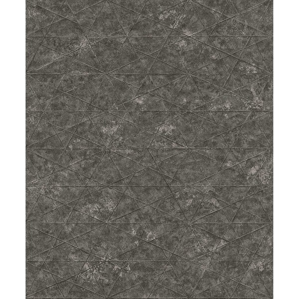 Manhattan Comfort Lafayette Seth Black Triangle 33 ft L X 209 in W Wallpaper - BR4096-554373