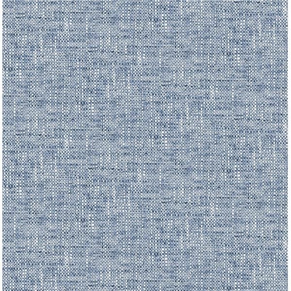 Nuwallpaper NuWallpaper NU2918 Navy Poplin Texture Peel & Stick Wallpaper - NU2918