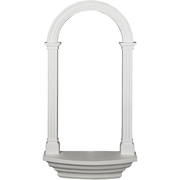 Ekena Millwork 25 3/4"W x 50 1/2"H x 5 7/8"D Carrillo Wall Niche - NCH26X51CI