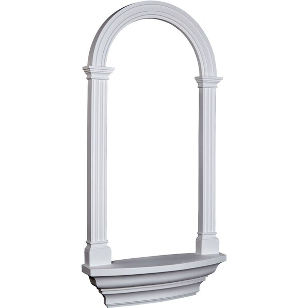 Ekena Millwork 25 3/4"W x 50 1/2"H x 5 7/8"D Carrillo Wall Niche - NCH26X51CI