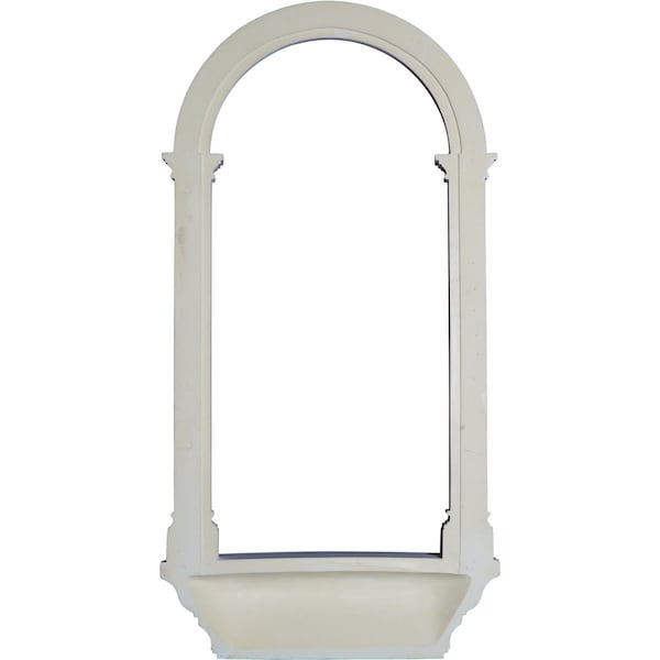 Ekena Millwork 25 3/4"W x 50 1/2"H x 5 7/8"D Carrillo Wall Niche - NCH26X51CI