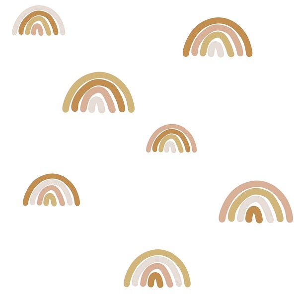 Manhattan Comfort Hoover Joss Honey Rainbow 33 ft L X 209 in W Wallpaper - BR4060-139253