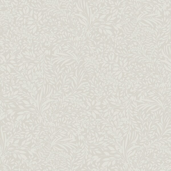 Manhattan Comfort Macon Kristina Light Grey Botanical 33 ft L X 209 in W Wallpaper - BR4080-92116