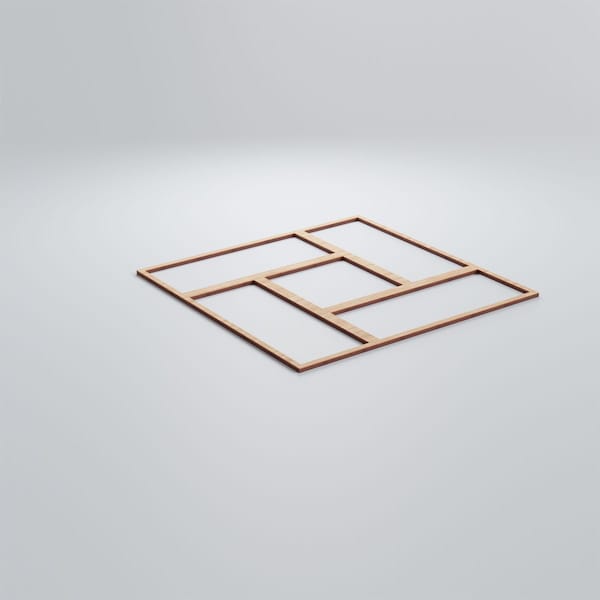 Ekena Millwork Large Sheffield Decorative Fretwork Wood Wall Panels, Alder, 23 3/8"W x 23 3/8"H x 3/8"T - WALW24X24X0375SHFAL