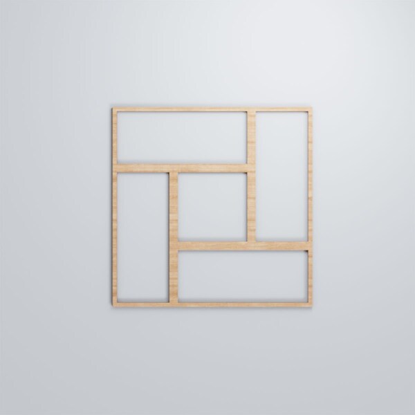 Ekena Millwork Large Sheffield Decorative Fretwork Wood Wall Panels, Alder, 23 3/8"W x 23 3/8"H x 3/8"T - WALW24X24X0375SHFAL