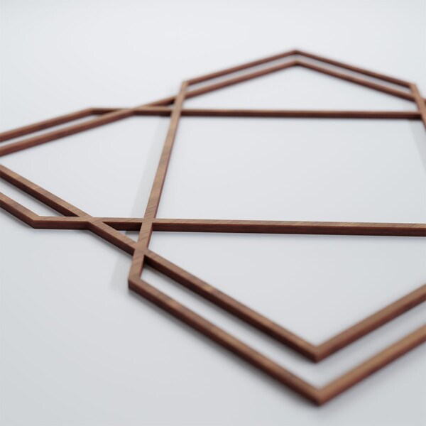 Ekena Millwork Large Kiowa Decorative Fretwork Wood Wall Panels, Walnut, 23 3/8"W x 23 3/8"H x 3/8"T - WALW24X24X0375KWAWA