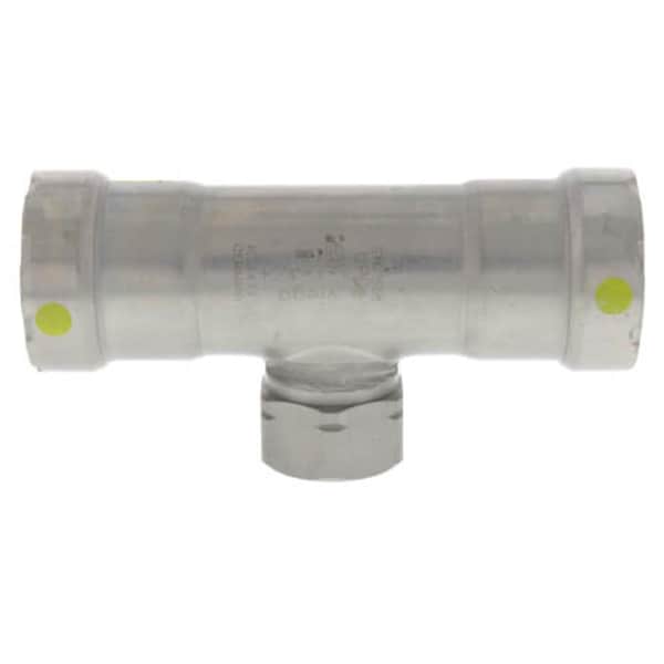 Escenografia 1 x 1 x 0.75 in. Steel Tee MegaPressG, Press x Press x FPT Fitting, Black - ES2942103