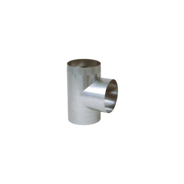 Imperial Mfg. HVAC Duct Pipe Straight Tee, Galvanized, 6 x 6 x 6-In. - GV0920