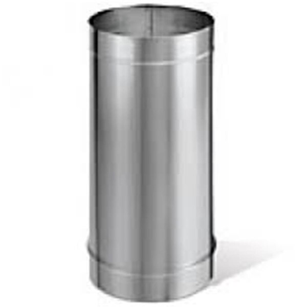Keen 6 dia. DuraBlack Stove Pipe 48 in. Single Wall- Stainless Steel - KE2547623