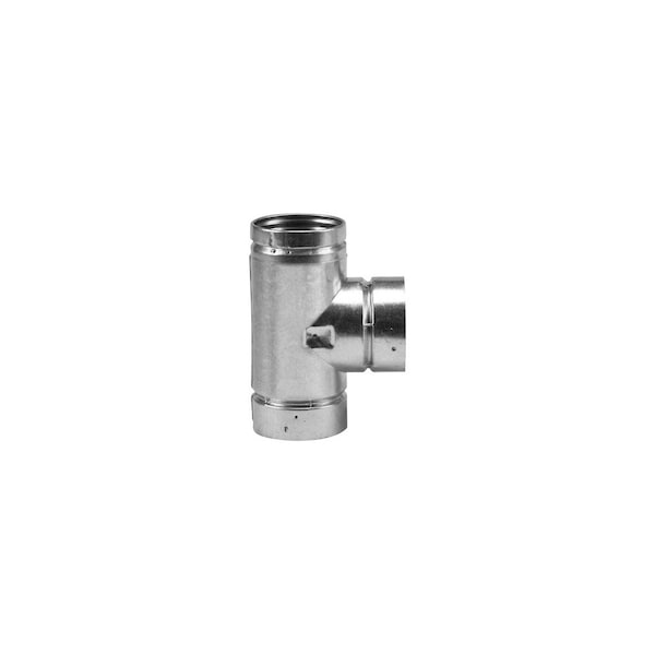 Selkirk Pellet Stove Vent Tee With Cap, Type L, 4-In. - 244100