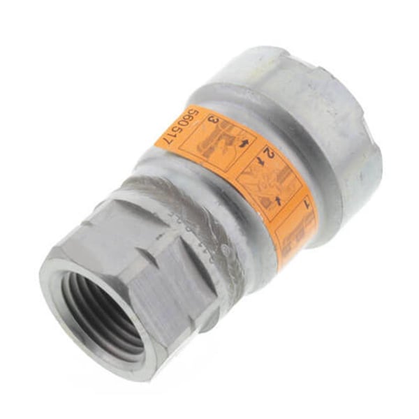 Escenografia 0.75 x 0.5 in. Steel Adapter with MegaPressG, P x FPT Fitting, Black - ES3453959