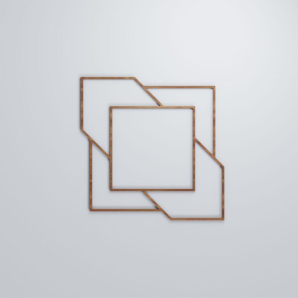 Ekena Millwork Large Monument Decorative Fretwork Wood Wall Panels, Walnut, 23 3/8"W x 23 3/8"H x 3/8"T - WALW24X24X0375MMTWA