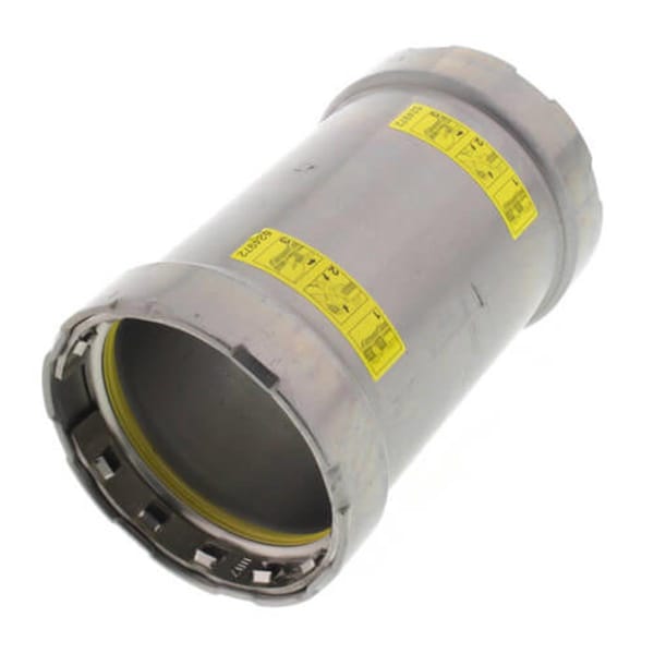 Escenografia 2 in. Steel Coupling with No Stop MegaPressG, Press x Press Fitting, Black - ES3452085