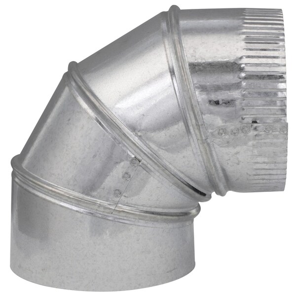 Imperial Mfg Imperial 6 in. D X 6 in. D Adjustable 90 deg Galvanized Steel Furnace Pipe Elbow - GV0293-C