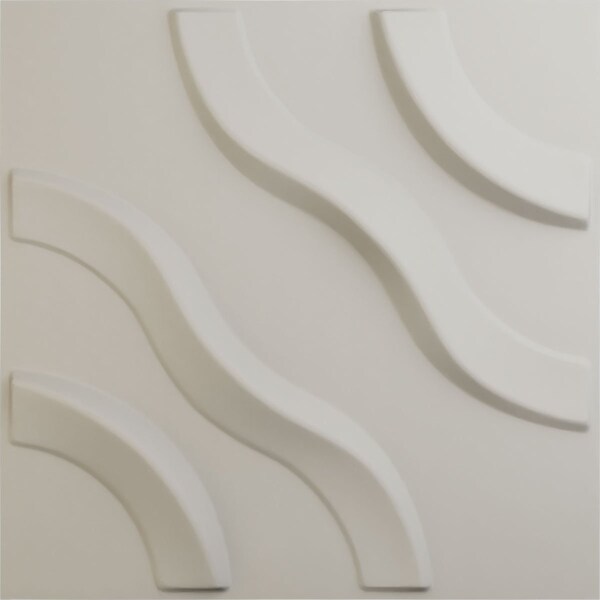 Ekena Millwork 11 7/8in. W x 11 7/8in. H Lane EnduraWall Decorative 3D Wall Panel Covers 0.98 Sq. Ft. - WP12X12LAGBW