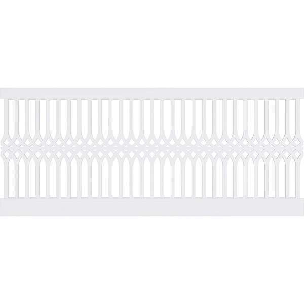 Ekena Millwork 40"H x 94 1/2"W Cedar Park PVC Wainscot Paneling Kit - WPK40X94CRP