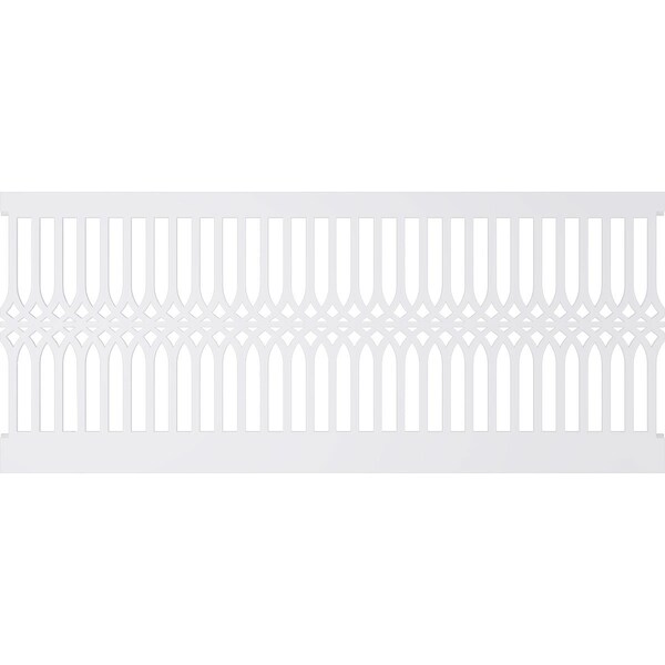 Ekena Millwork 40"H x 94 1/2"W Cedar Park PVC Wainscot Paneling Kit - WPK40X94CRP
