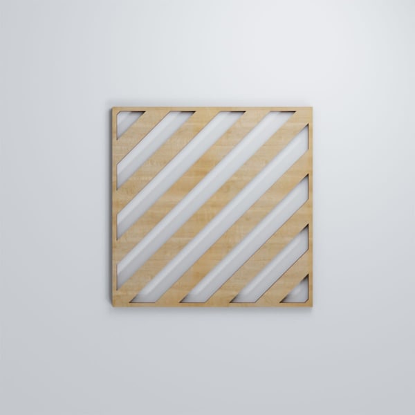 Ekena Millwork Small Rothwell Decorative Fretwork Wood Wall Panels, Hickory, 11 3/8"W x 11 3/8"H x 3/8"T - WALW12X12X0375RTWHI
