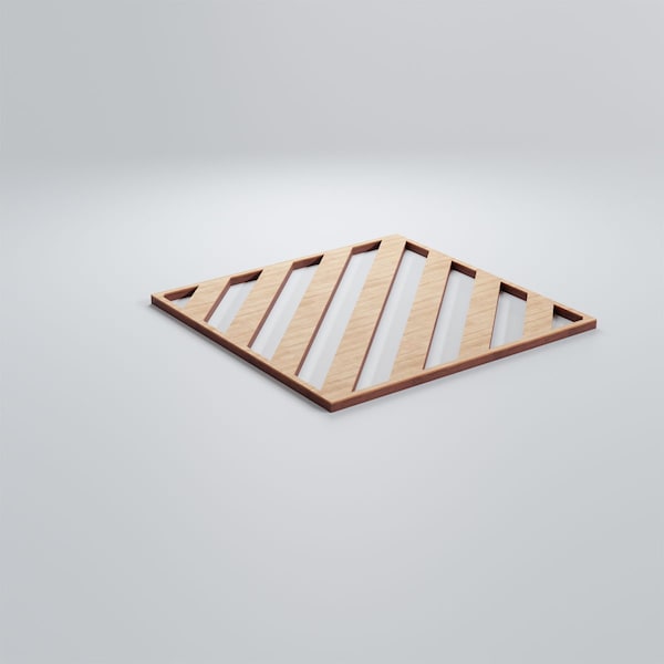 Ekena Millwork Small Rothwell Decorative Fretwork Wood Wall Panels, Alder, 11 3/8"W x 11 3/8"H x 3/8"T - WALW12X12X0375RTWAL