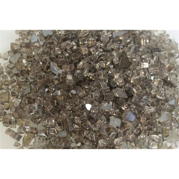 Perfectpillows 1 sq. ft. Decorative Polished Reflective Crushed Glass, Bronze - PE2934740