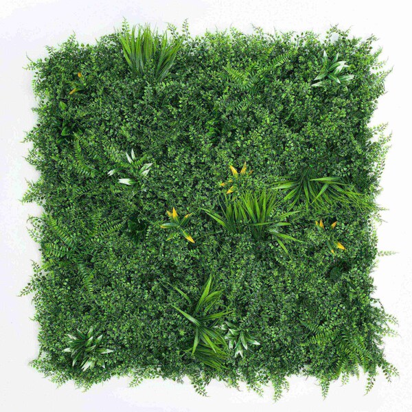 Ejoy 20 in. x 20 in. Artificial Topiary Hedge Panel with Backing, 4PK - AHB004