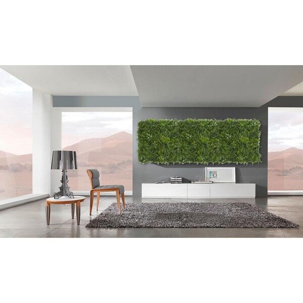 Ejoy 20 in. x 20 in. Artificial Topiary Hedge Panel with Backing, 4PK - AHB004