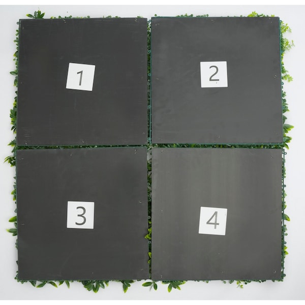 Ejoy 20 in. x 20 in. Artificial Topiary Hedge Panel with Backing, 4PK - AHB004