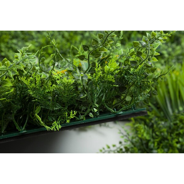 Ejoy 20 in. x 20 in. Artificial Topiary Hedge Panel with Backing, 4PK - AHB004