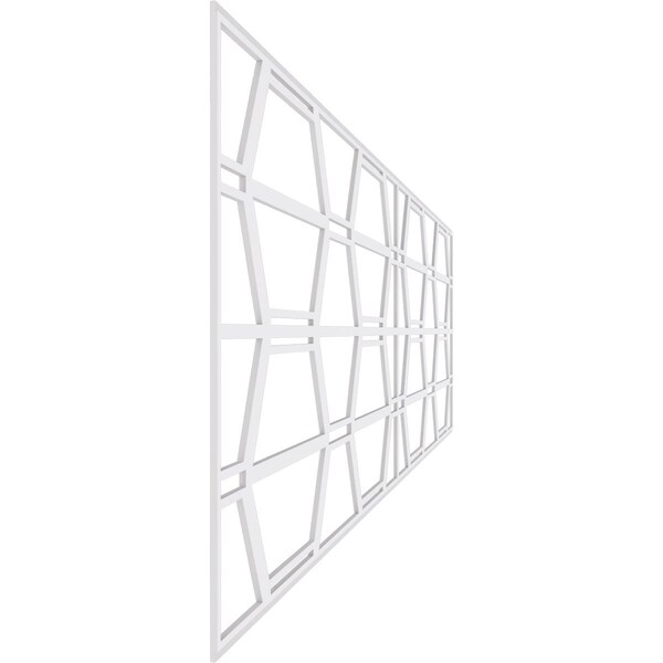 Ekena Millwork Set of Four Panels for 94 1/2"W x 32 1/4"H Greeley Fretwork Wainscot Wall Paneling - WPKP16X01X47GLY